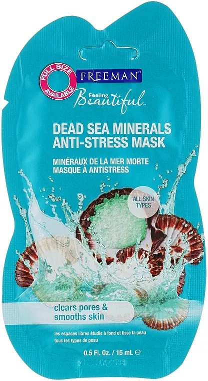 Freeman Feeling Beautiful Dead Sea Minerals Anti-Stress Mask (mini) Antistresna maska za lice "Minerali Mrtvog mora"