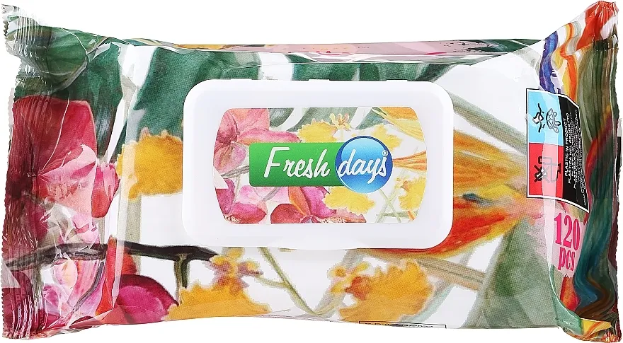 Fresh Days Tropical Wet Wipes Vlažne maramice, 120 kom.