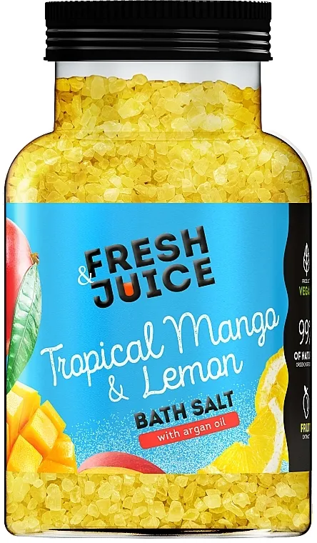Fresh Juice Tropical Mango &amp; Lemon Bath Salt So za kupanje Tropski mango i limun