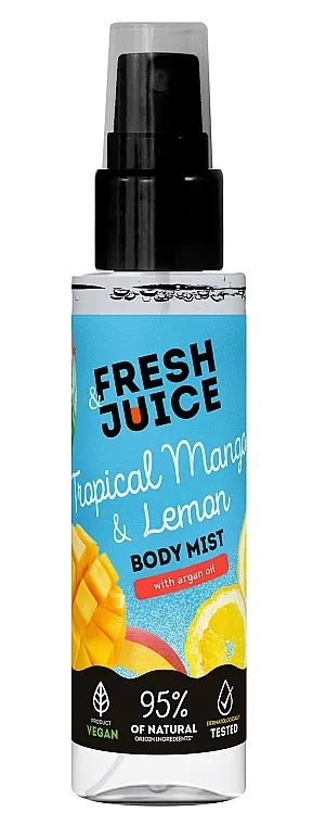 Fresh Juice Tropical Mango &amp; Lemon Body Mist Sprej za telo Tropsko mango i Limun