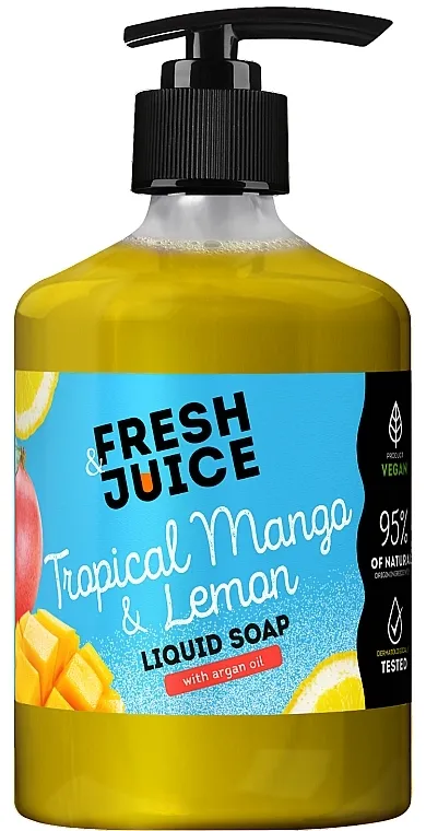 Fresh Juice Tropical Mango &amp; Lemon Liquid Soap Tečni sapun "Tropsko mango i limun"