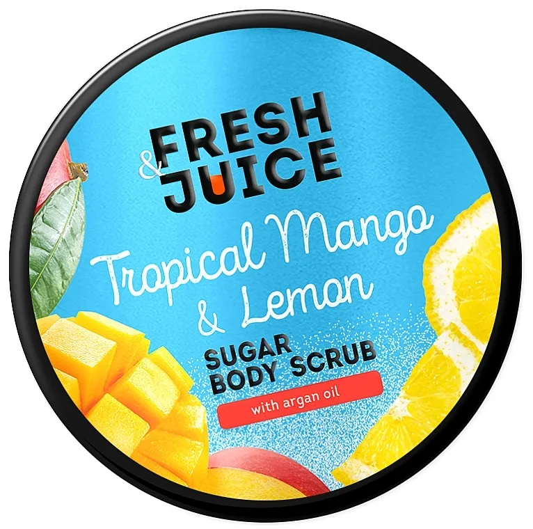 Fresh Juice Tropical Mango &amp; Lemon Sugar Body Scrub Šećerni piling za telo Tropsko mango i limun