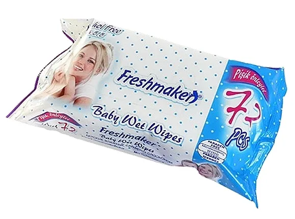 Freshmaker Baby Wet Wipes Vlažne maramice za decu, 72 komada, plave