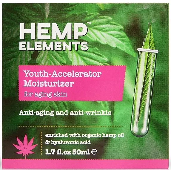 Frulatte Hemp Elements Youth-Accelerator Moisturizer Hidratantna krema za lice s organskim uljem konoplje