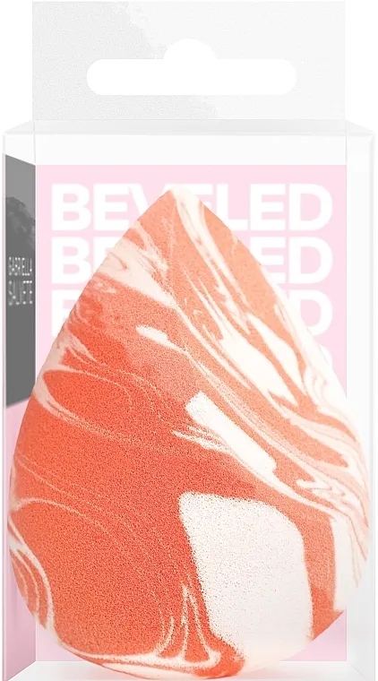 Gabriella Salvete Beveled Marble Make-up Sponge Sundjer za šminkanje Marble, narandžasti
