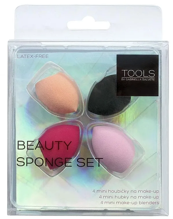Gabriella Salvete Tools Beauty Sponge Set (sponge/4pcs) Set spužvica za šminkanje