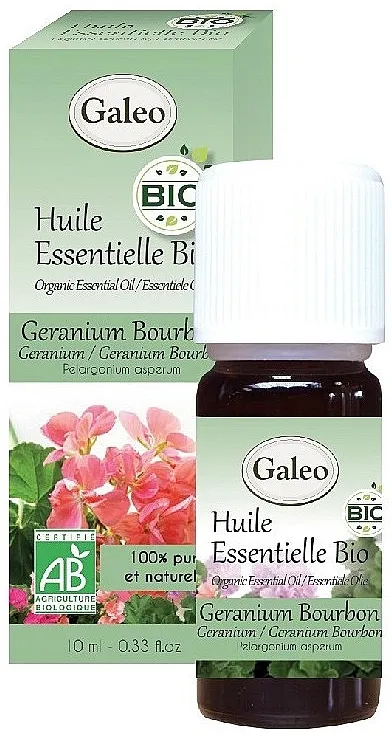 Galeo Organic Essential Oil Geranium Bourbon Organsko eterično ulje geranij burbon