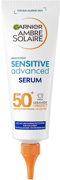 Garnier Ambre Solaire Sensitive Advanced Serum SPF50+ Serum za zaštitu tela od sunca