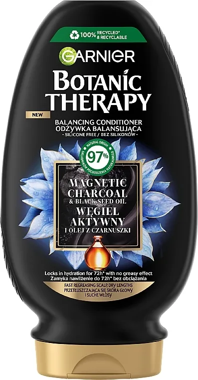 Garnier Botanic Therapy Balancing Conditioner Regenerator za kosu s aktivnim ugljenom i uljem crnog sjemena