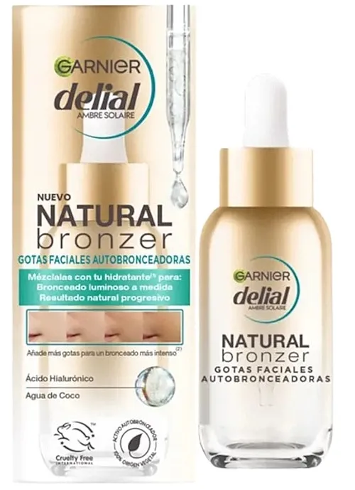 Garnier Delial Natural Bronzer Self-Tanning Facial Drops Kapi-auto bronzer za lice