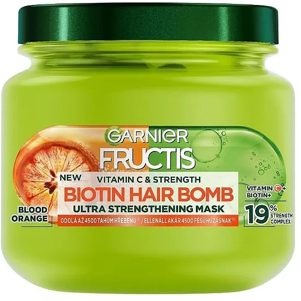 Garnier Fructis Vitamin &amp; Strength Biotin Hair Bomb Mask Maska za kosu