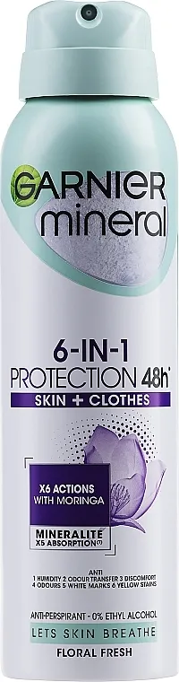Garnier Mineral Deodorant Protection 5 Proljetna svježina Dezodorans u spreju