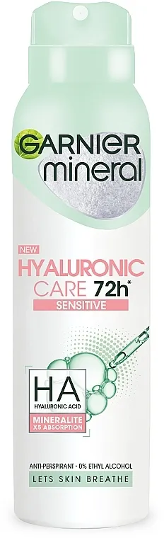 Garnier Mineral Hyaluronic Care 72h Sensitive Antiperspirant
