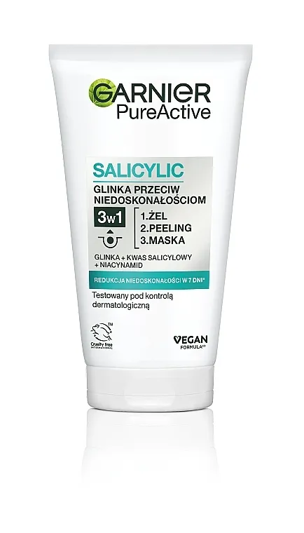 Garnier Skin Naturals Sredstvo 3 u 1 "Gel + piling + maska. Čista koža"