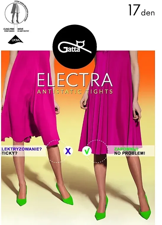 Gatta Antistatičke hulahopke Electra, 17 Den, Nero