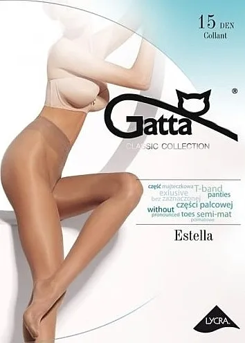 Gatta Čarape 'Estella' 15 Den, visone