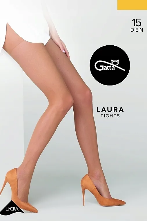 Gatta Čarape 'Laura' 15 Den, claro