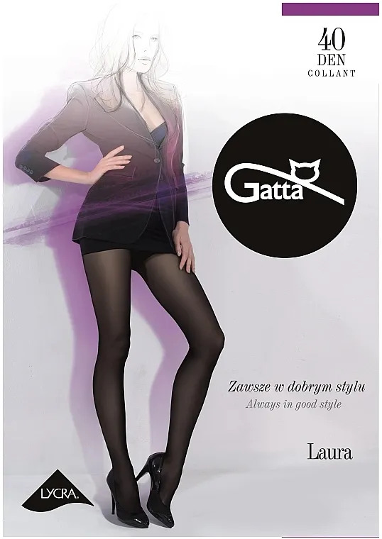 Gatta Čarape 'Laura' 40 Den, grafit