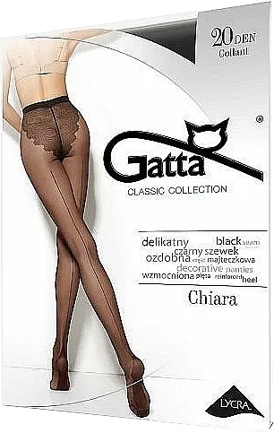 Gatta Čarape Chiara 20 Den, crne