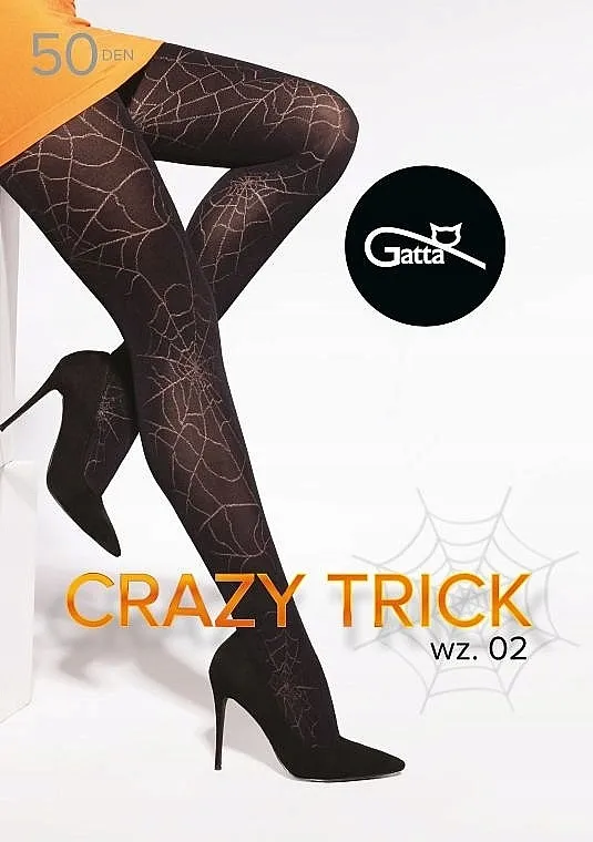 Gatta Čarape Crazy Trick W.02, 50 Den, nero