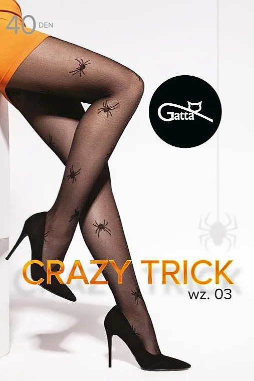 Gatta Čarape Crazy Trick W.03, 40 Den, nero