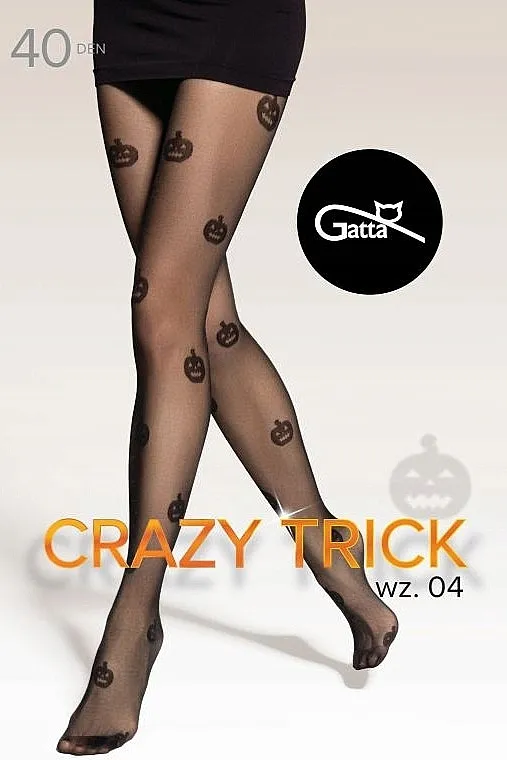 Gatta Čarape Crazy Trick W.04, 40 Den, nero
