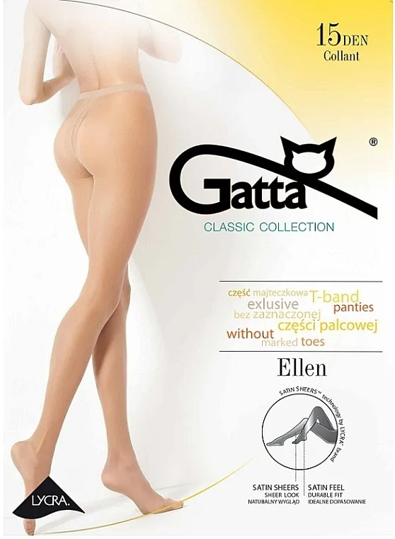 Gatta Čarape Ellen, 15 Den, Nero