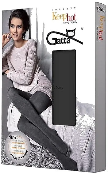 Gatta Čarape Keep Hot 3D 120 Den, nero
