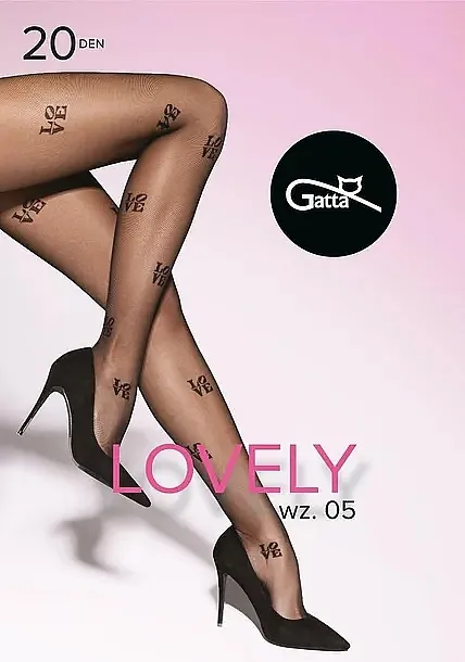 Gatta Čarape Lovely 05 20 Den, nero