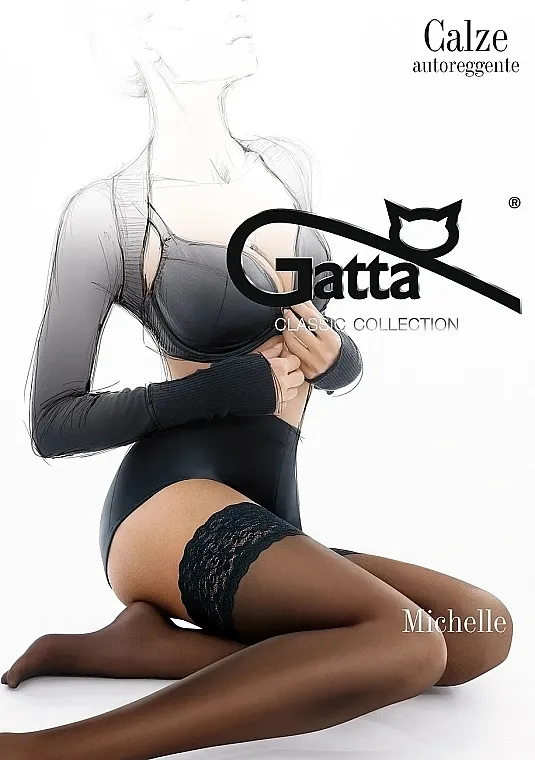 Gatta Čarape Michelle 01, 15 Den, prirodne