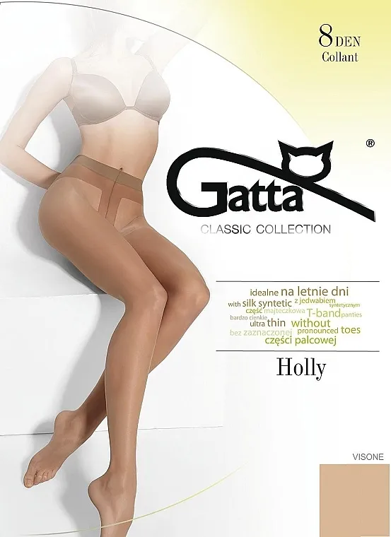 Gatta Čarape "Holly" 8 Den, visone