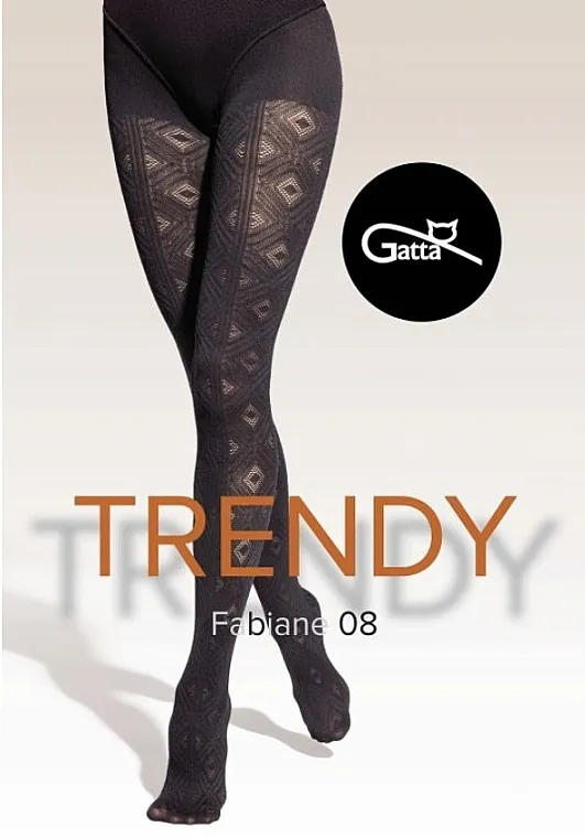 Gatta Ažurne čarape Trendy Fabiane 08, 40 Den, nero