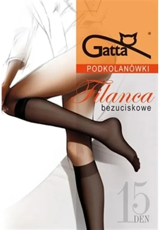 Gatta Dame sokne do kolena 15 Den Filanca, 2 para, bež
