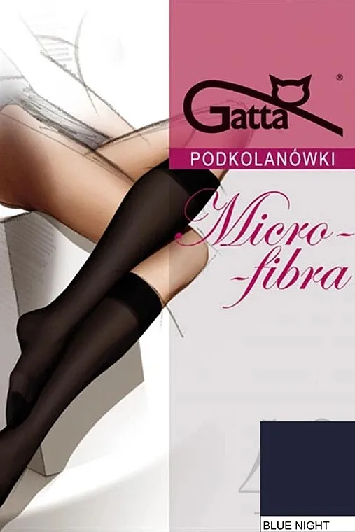 Gatta Ženske čarape do kolena Mikrofibra 40 Den, plava noć