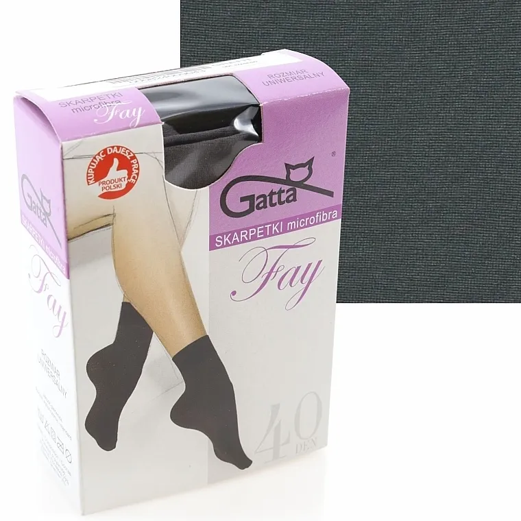 Gatta Ženske čarape "Fay" 40 Den, grafit