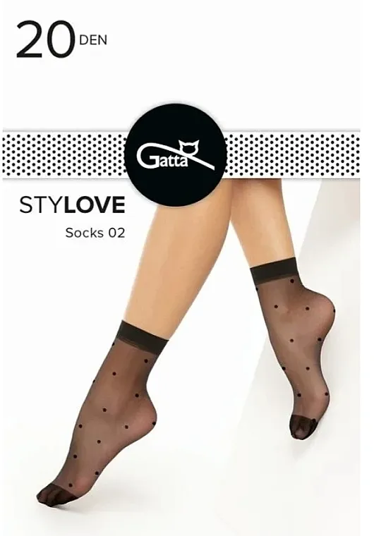 Gatta Ženske čarape Stylove 02, 20 Den, crne