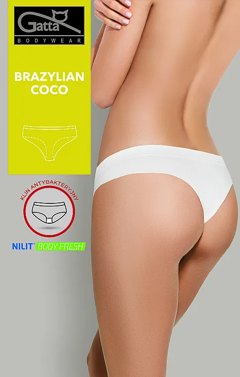 Gatta Ženske bešavne gaćice Brazilski Coco, crne