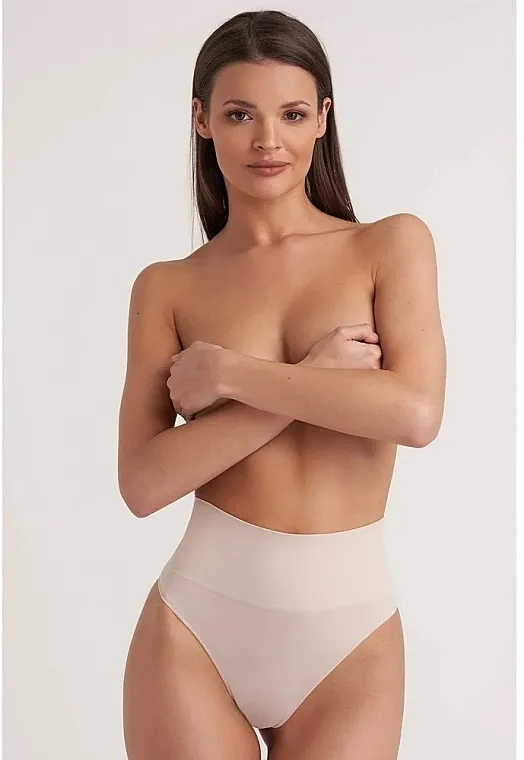 Gatta Ženske bešavne gaćice String Correct Sensual Skin, svetlo nud