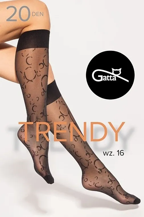 Gatta Ženske dokolenice 20 Den Trendy Uz.16, nero