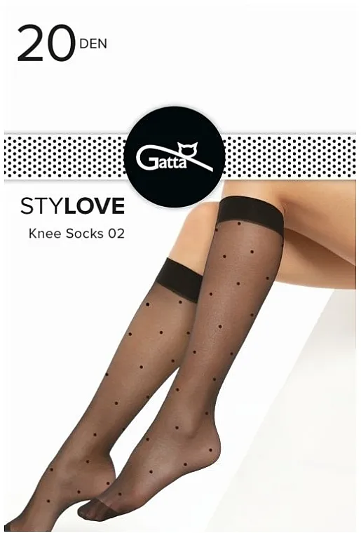 Gatta Ženske dokolenice Stylove 02 20 Den, nero
