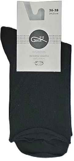 Gatta Ženske pamučne čarape Soft Cotton W.000, crne