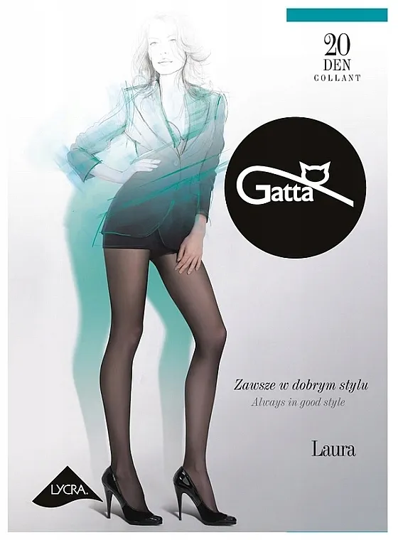 Gatta hulahopke 'Laura' 20 Den, latte