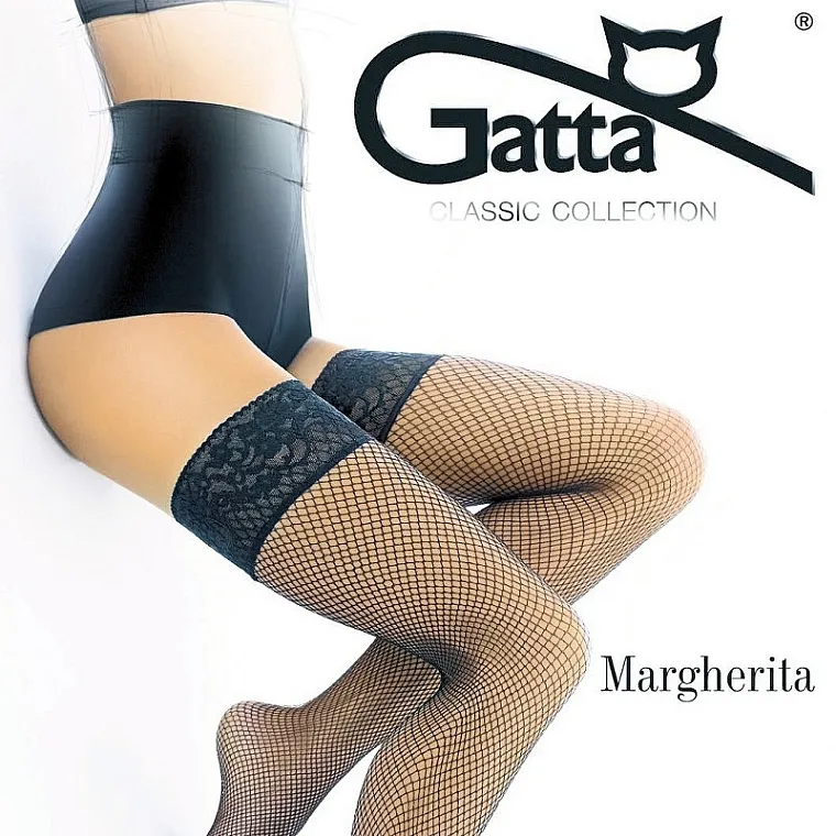 Gatta Kabare čarape Margherita, nero