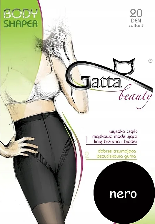Gatta Modelirajuće hulahopke "Body Shaper" 20 Den, nero