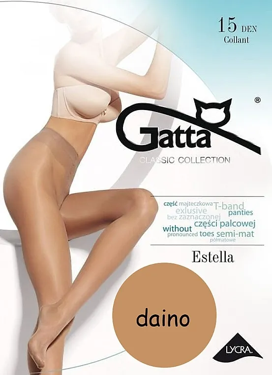 Gatta Najlon čarape 'Estella' 15 Den, boja kože