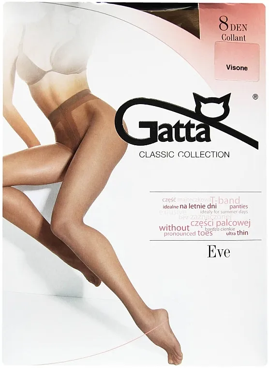 Gatta Najlon čarape 'Eve' 8 Den, boja kože