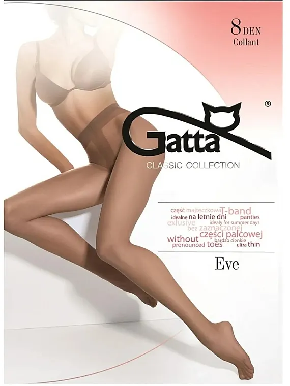 Gatta Najlon čarape 'Eve' 8 Den, pesak