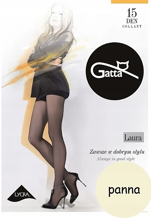 Gatta Najlon čarape 'Laura' 15 Den, krema