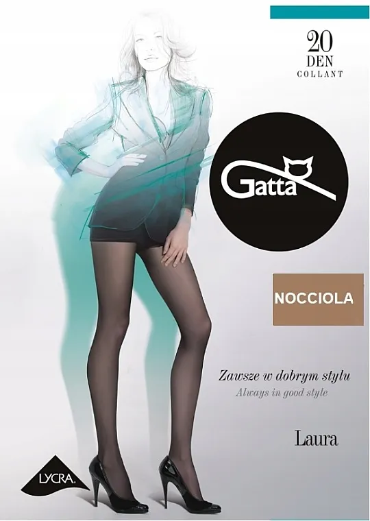 Gatta Najlon čarape Laura 20 Den, nocciola
