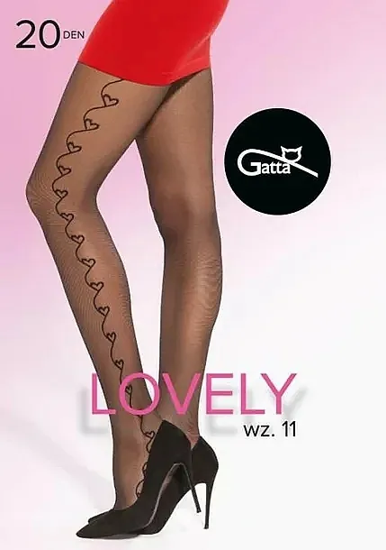 Gatta Najlon čarape Lovely 11 20 Den, nero
